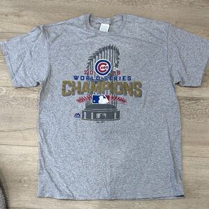 Chicago Cubs World Series Champions Gray T-Shirt